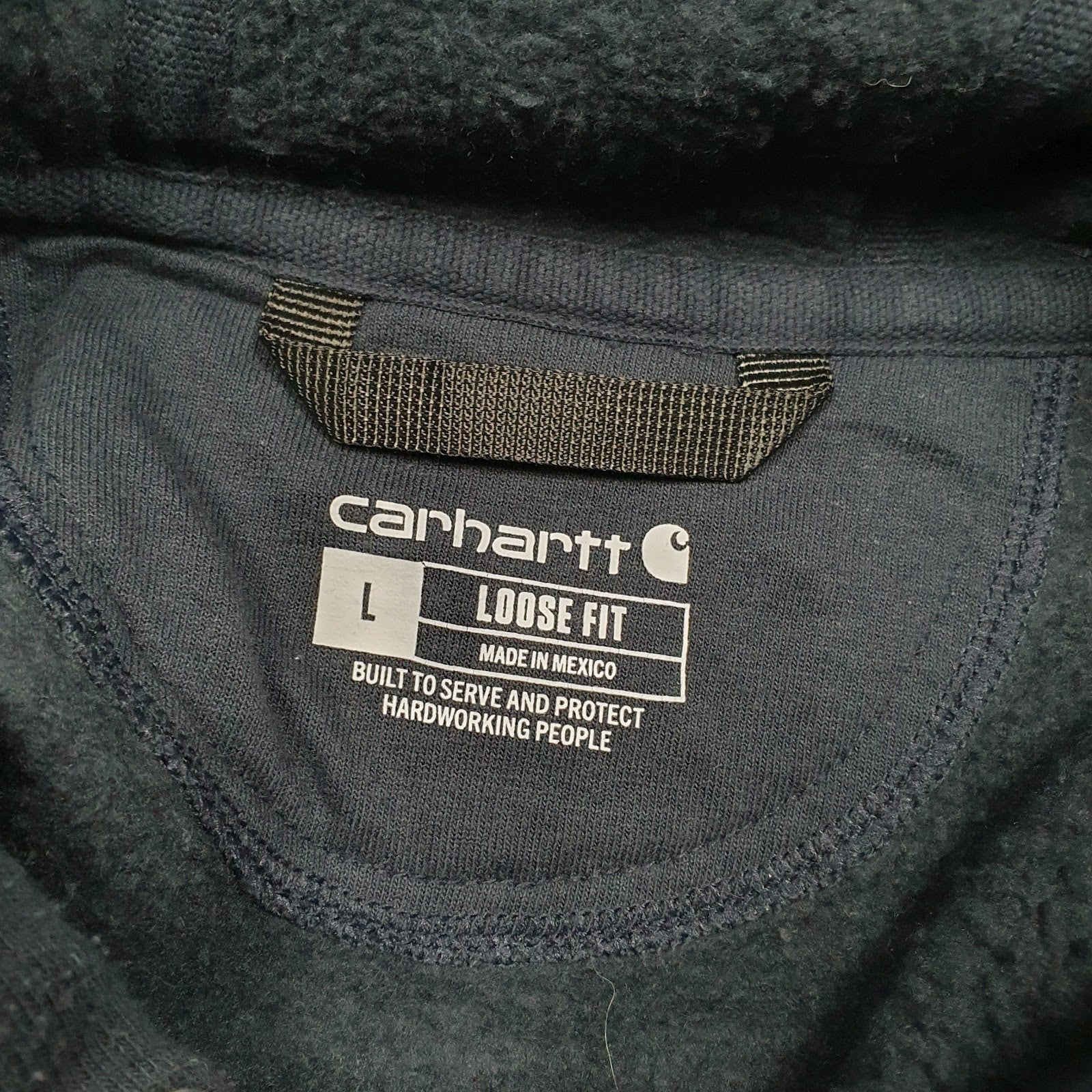 Mens Navy Carhartt  Hoodie Jumper