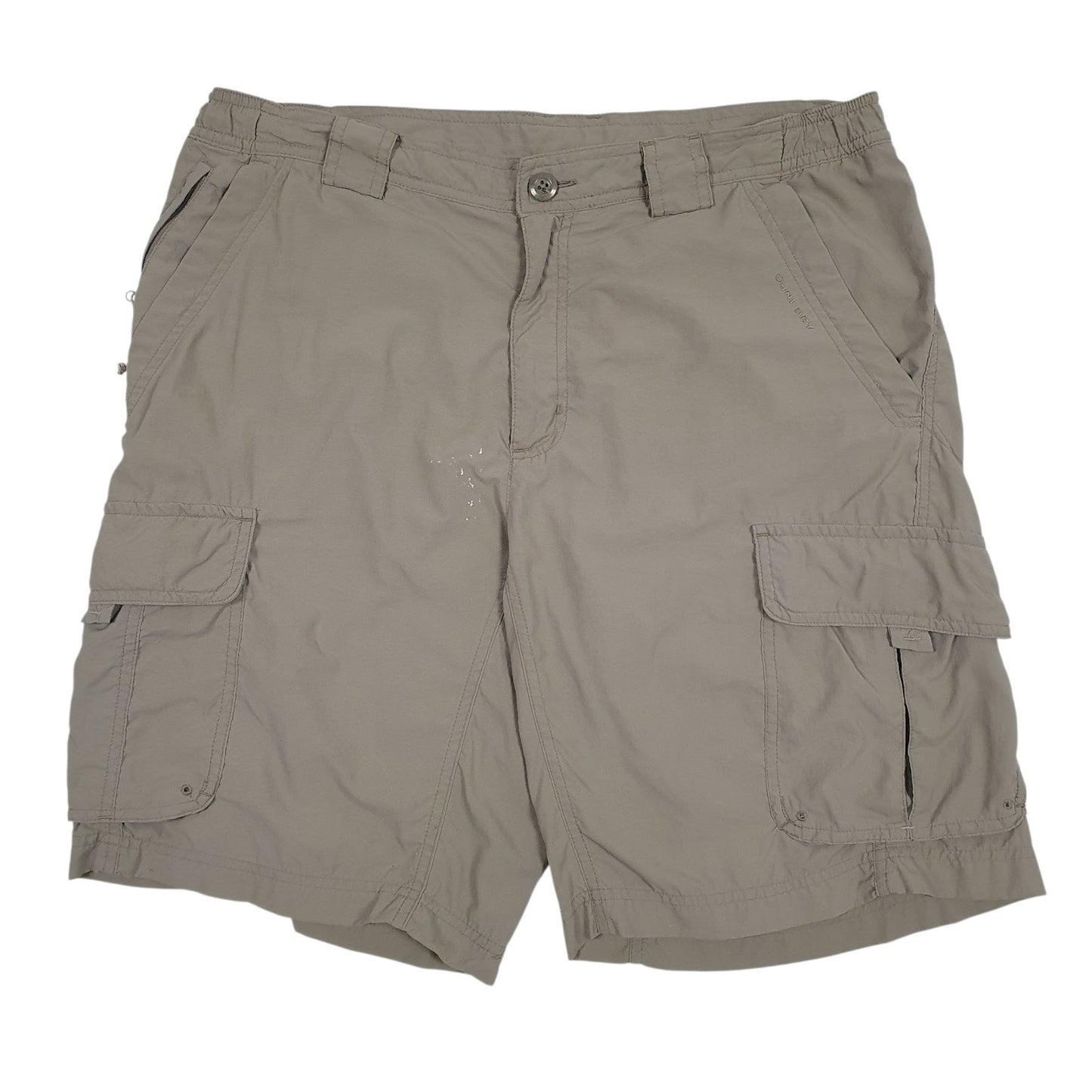 Mens Green Columbia Sportswear Company Omni-Shield Cargo Shorts