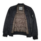 Mens Black Levis Padded Bomber  Coat