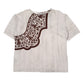 Womens Grey GMV Jeans Oversized Blouse Short Sleeve T Shirt