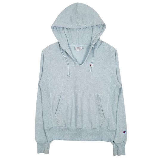 Mens Blue Champion Reverse Weave Hoodie Jumper