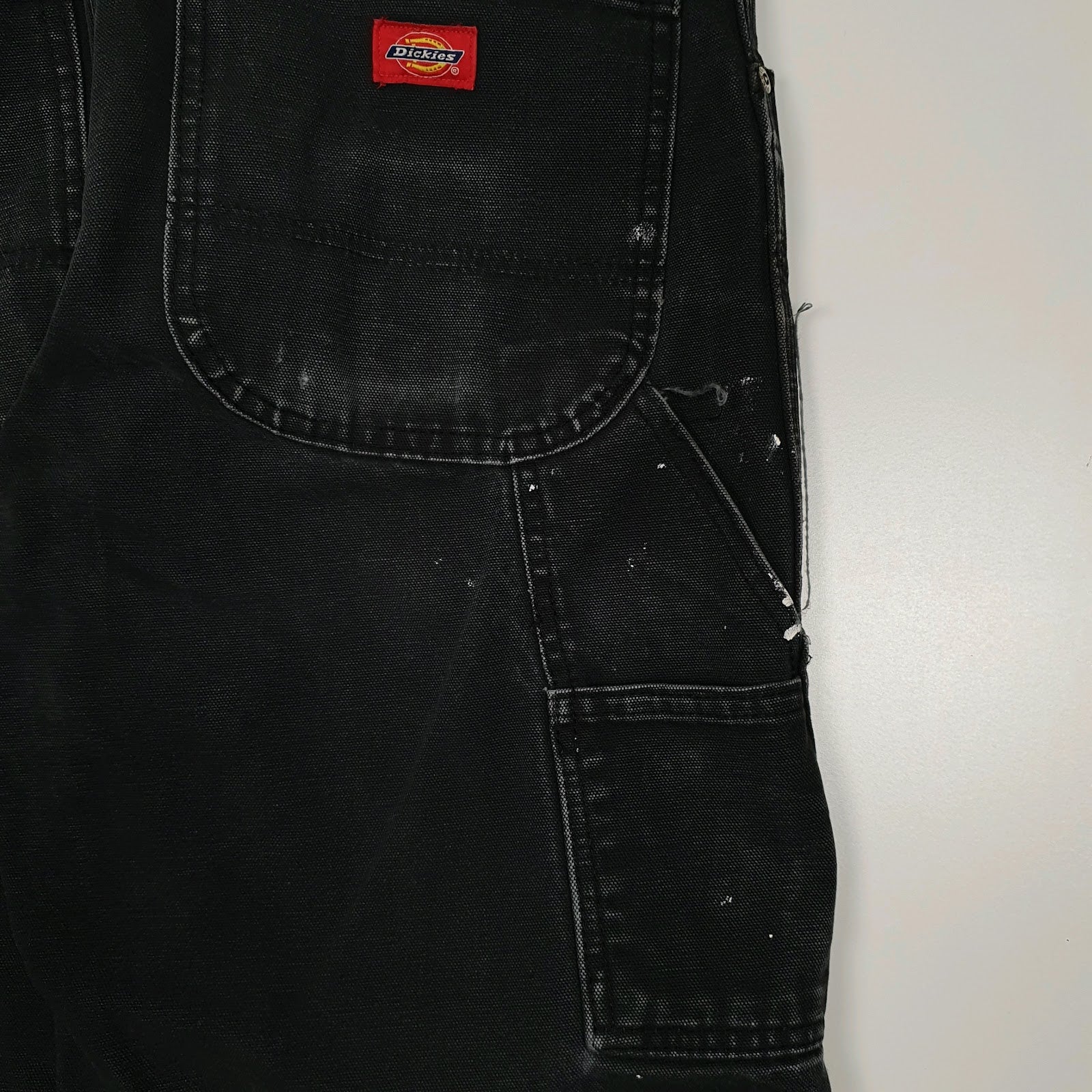 Mens Black Dickies   Trousers