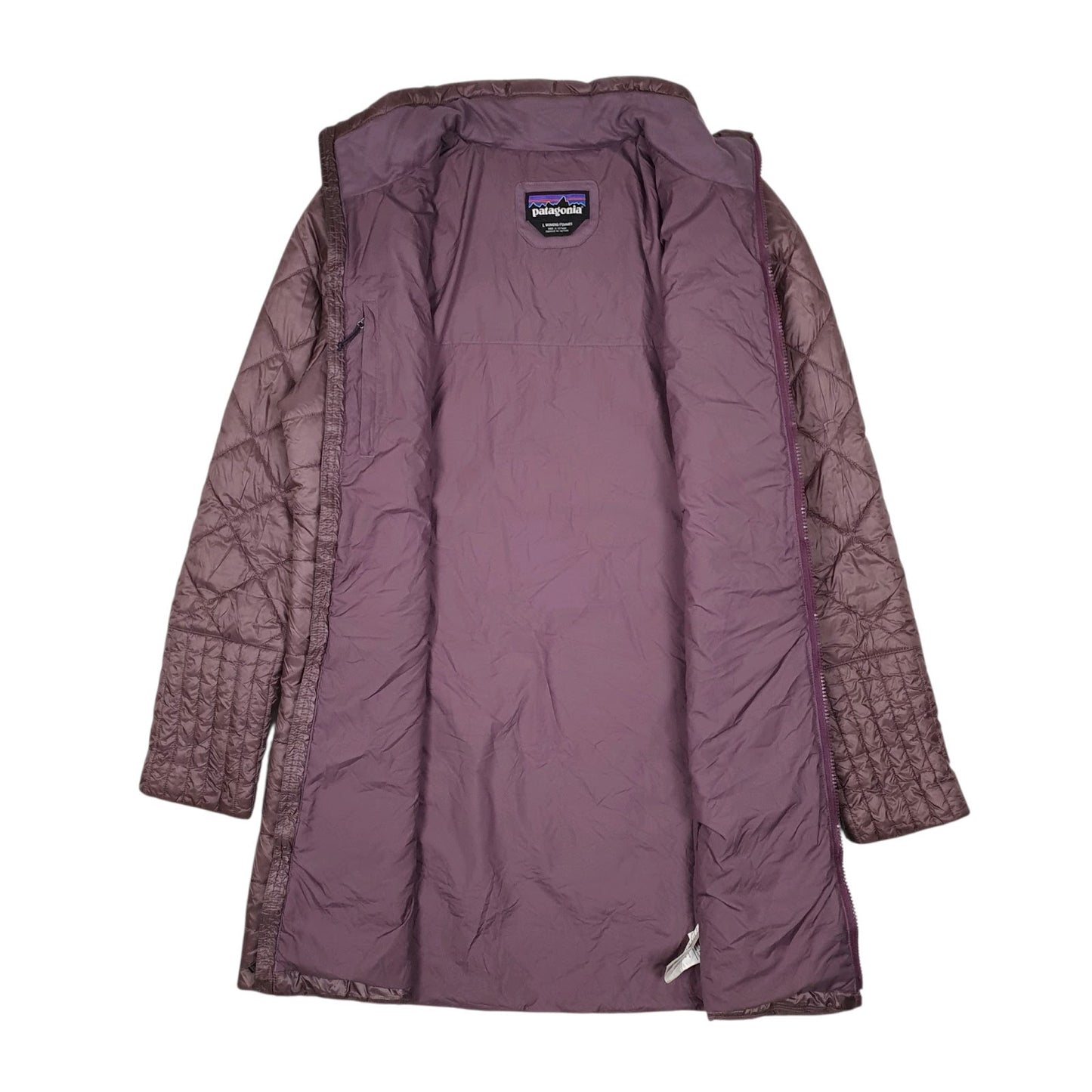 Womens Burgundy Patagonia Radalie Parka Trench Longline  Coat