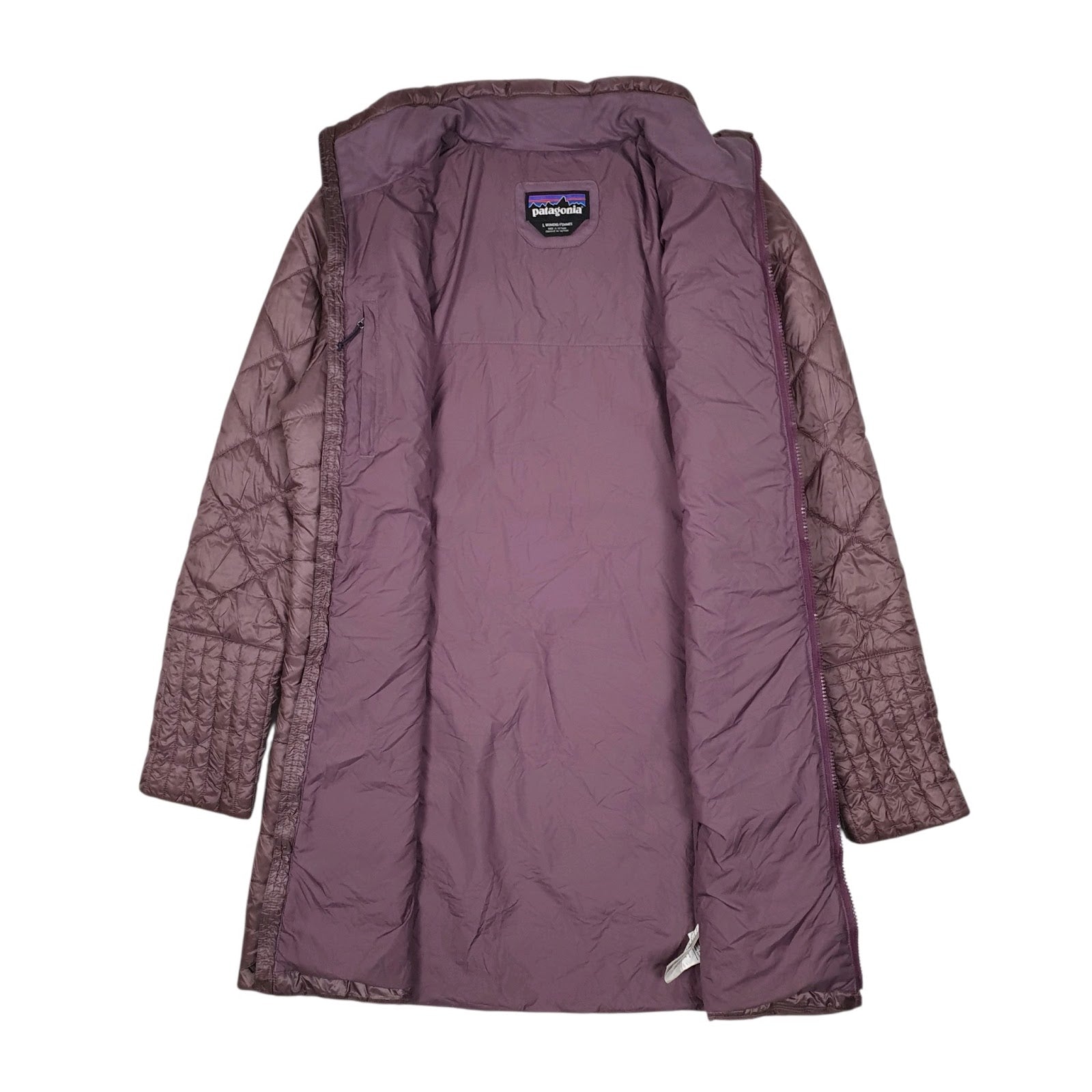 Womens Burgundy Patagonia Radalie Parka Trench Longline  Coat
