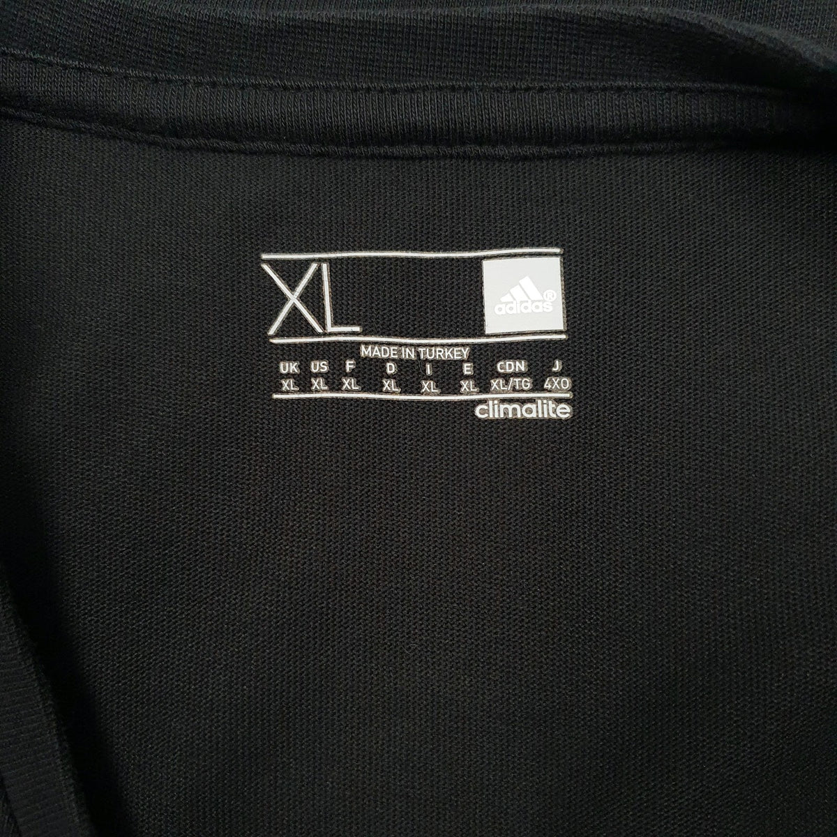 Mens Black Adidas Climalite Spellout  T Shirt