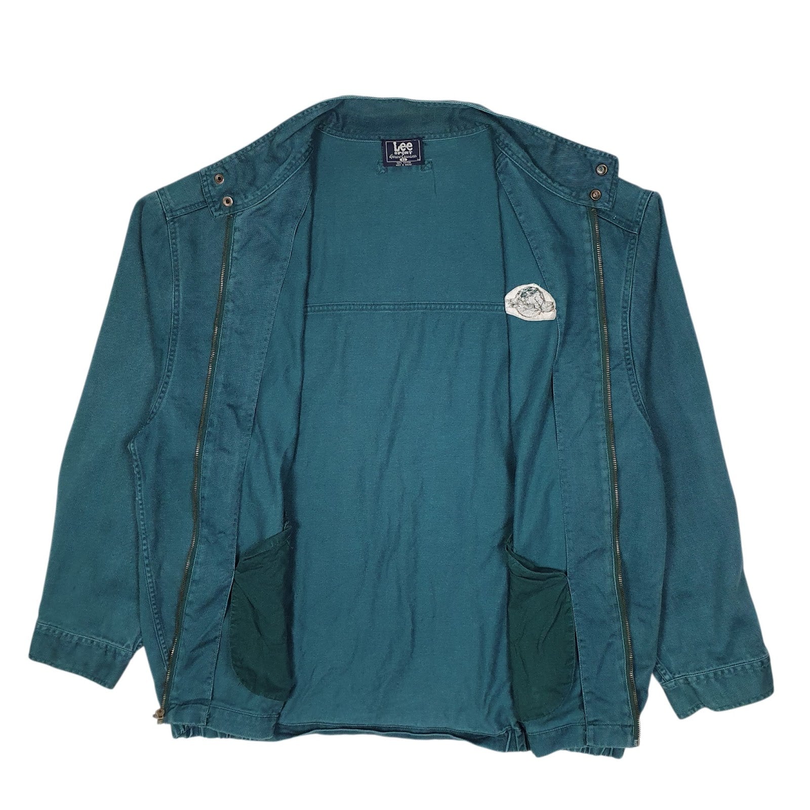 Mens Blue Lee Vintage 90s Utah Jazz NBA Basketball  Coat