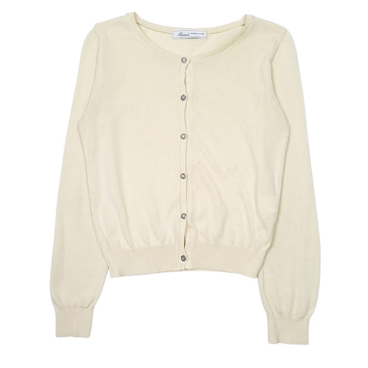 Womens Yellow Mews  Cardigan Jumper