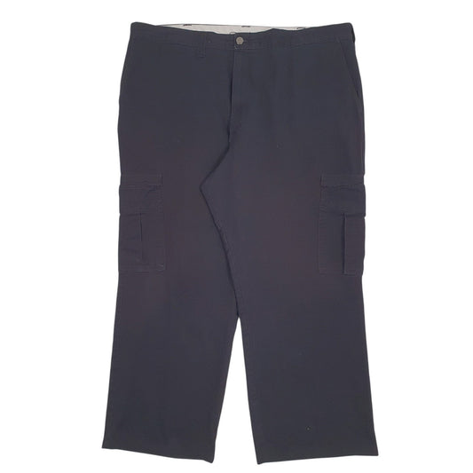 Mens Black Dickies Workwear Cargo Trousers