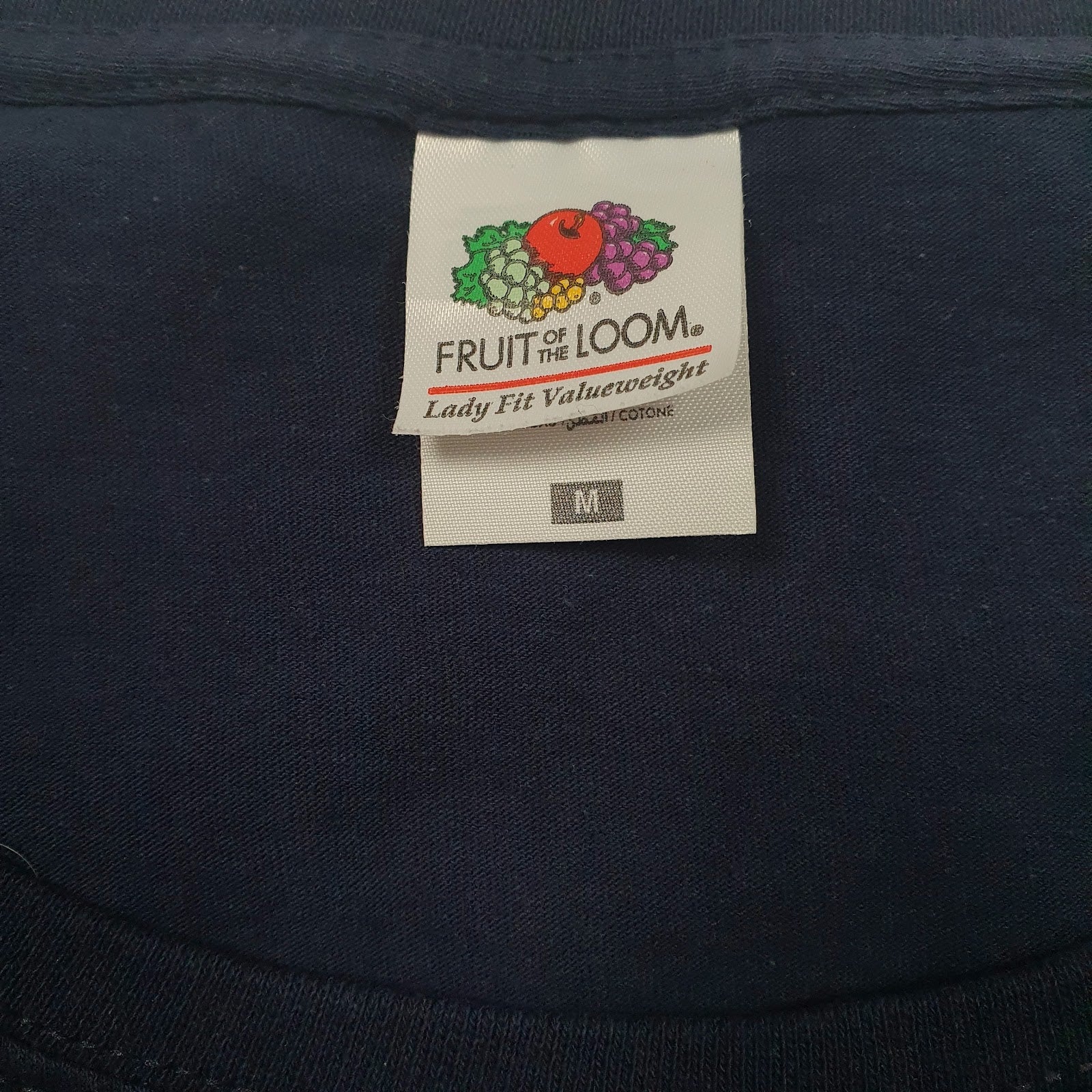 Womens Navy Fruit Of The Loom   T Shirt