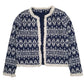 Womens Navy Atmosphere Windbreaker Blazer  Coat