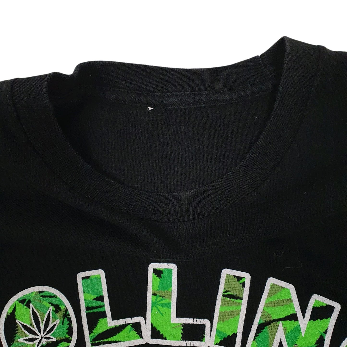 Mens Black Rolling Stoned   T Shirt