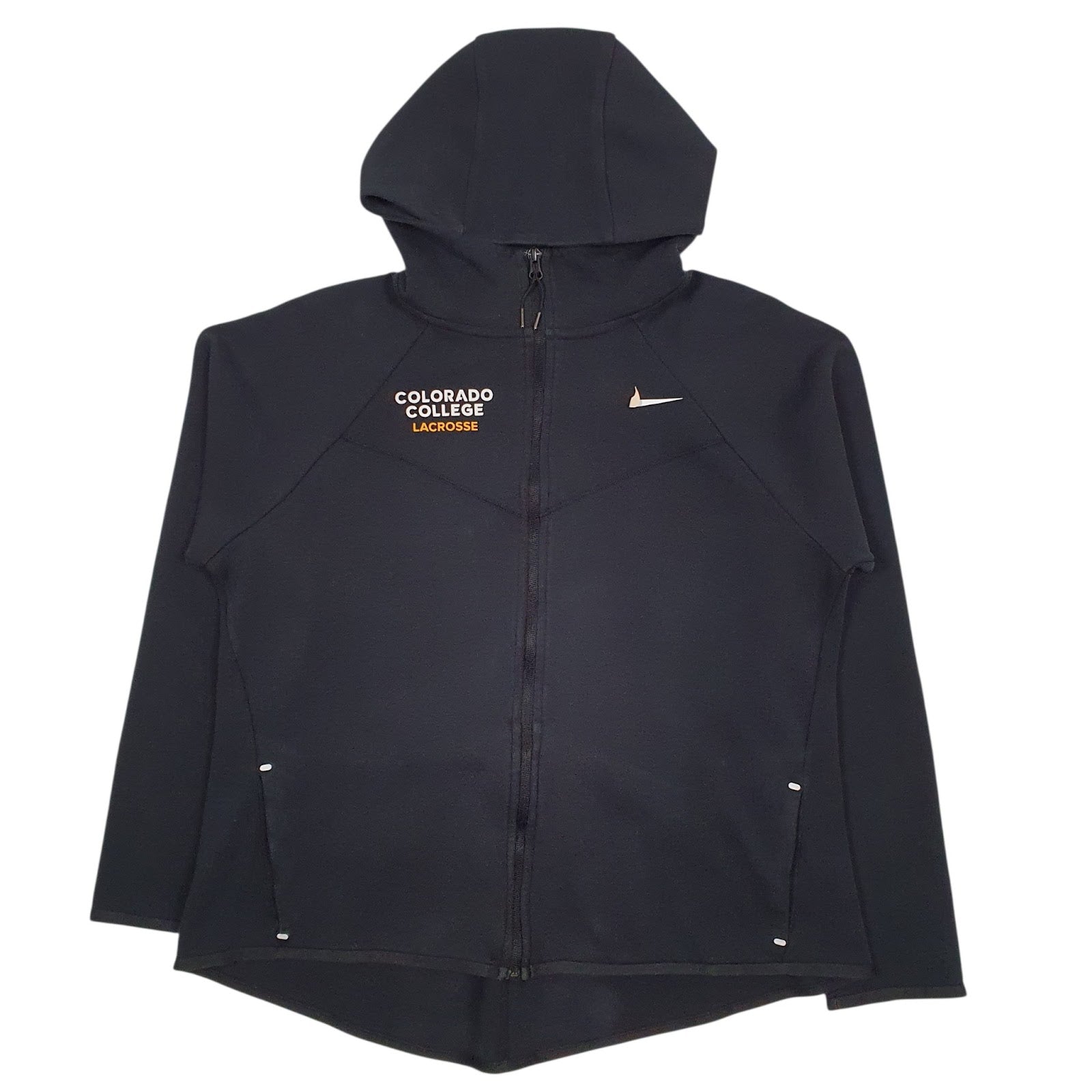 Womens Black Nike Colorado College Lacrosse Full Zip Jumper