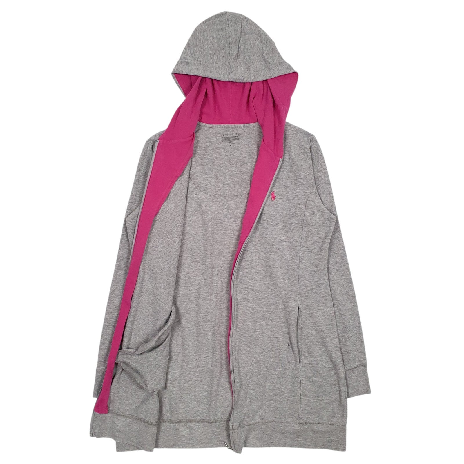 Womens Grey Ralph Lauren  Full Zip Jumper
