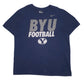 Mens Navy Nike BYU Football Short Sleeve T Shirt
