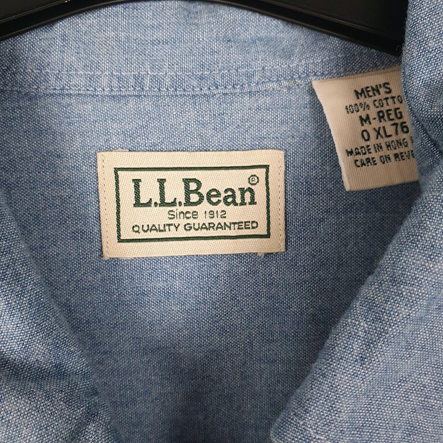 Mens Blue L.L.Bean   Shirt