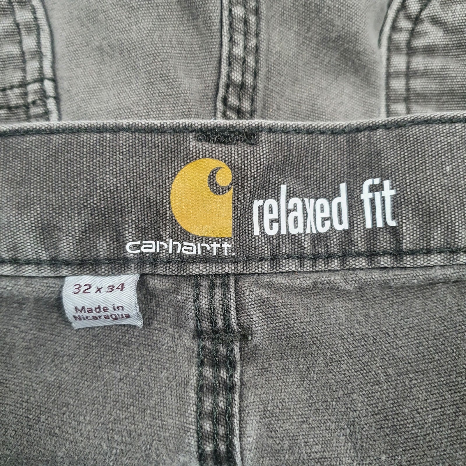 Mens Grey Carhartt   Trousers