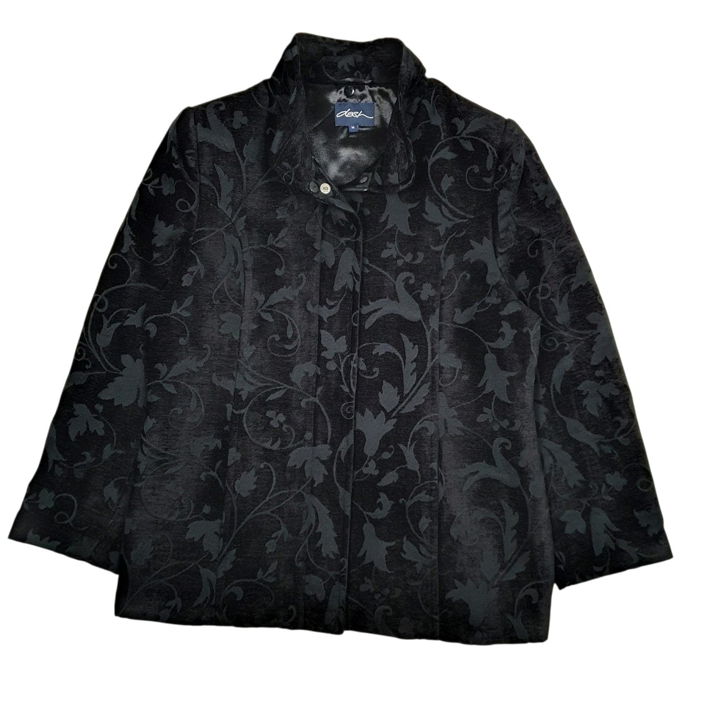 Womens Black Dash Formal  Coat