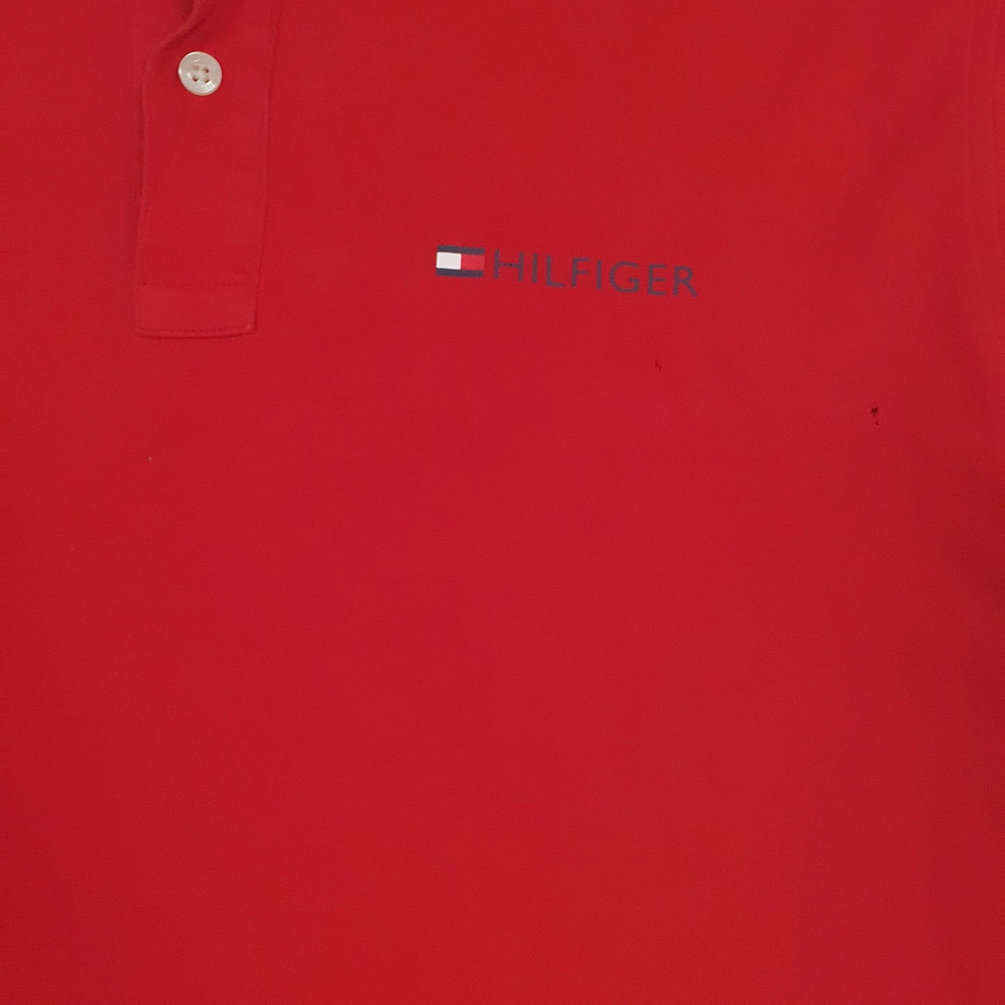 Mens Red Tommy Hilfiger   Polo Shirt