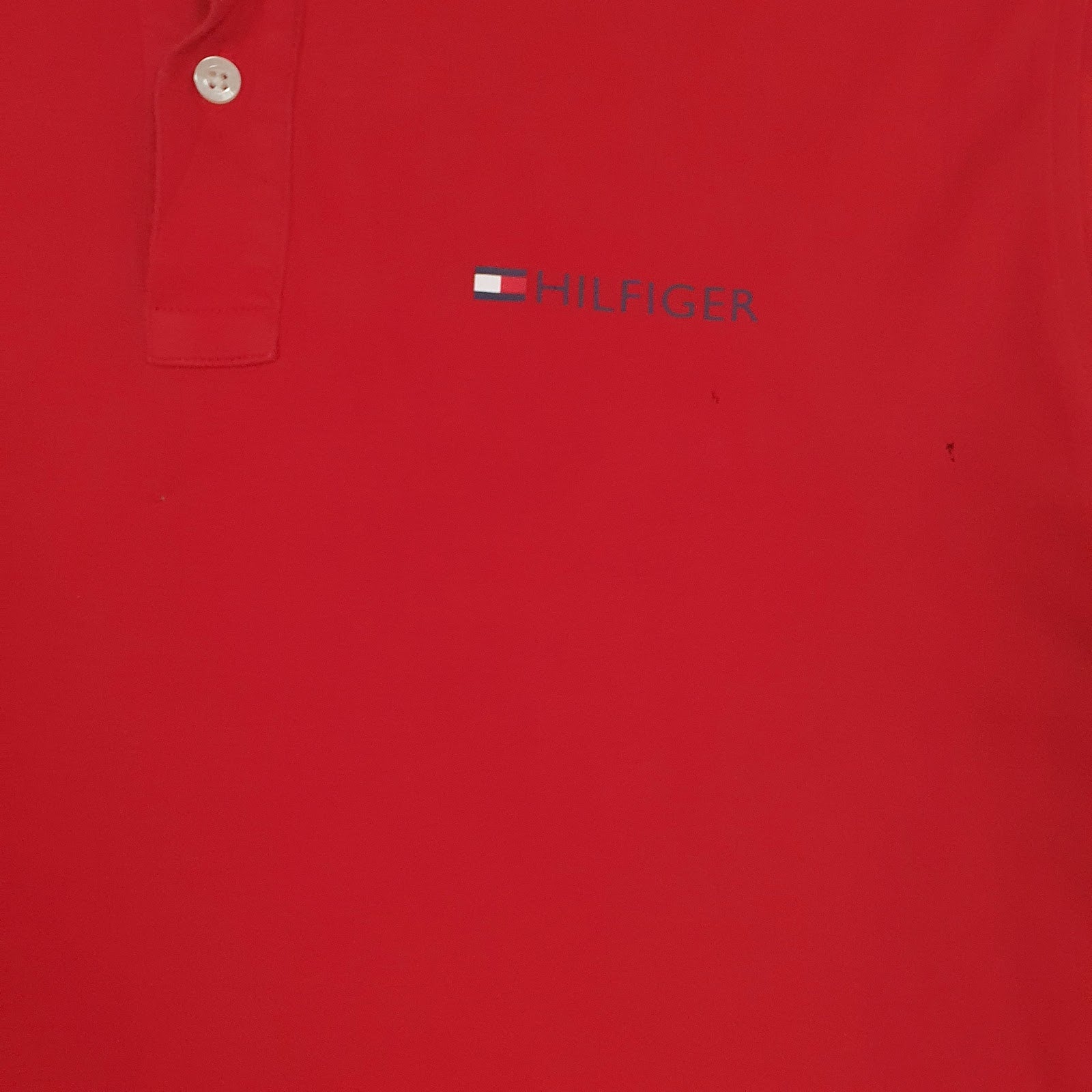 Mens Red Tommy Hilfiger   Polo Shirt