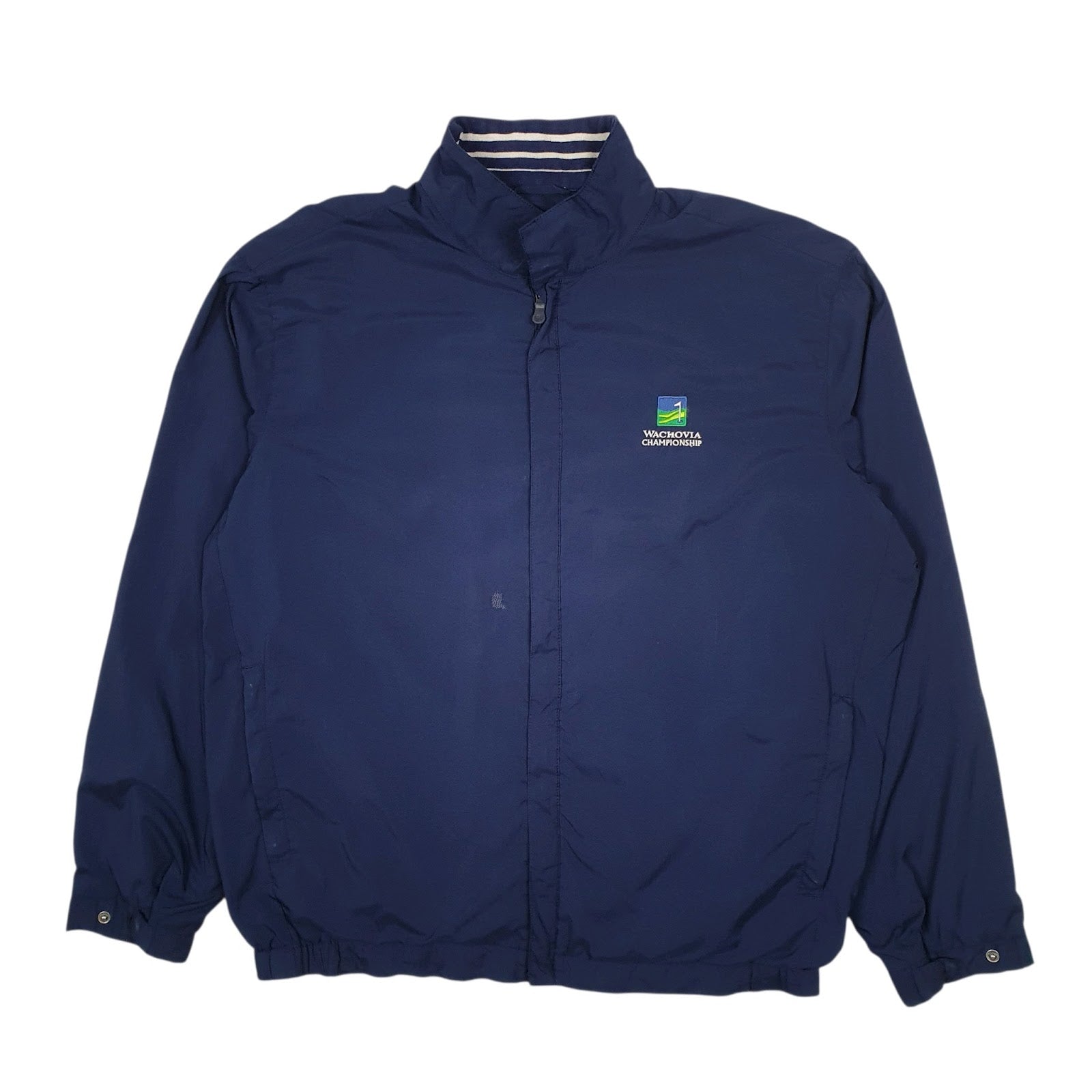 Mens Navy Polo Ralph Lauren Golf Wachovia Championship Turtle Neck Coat