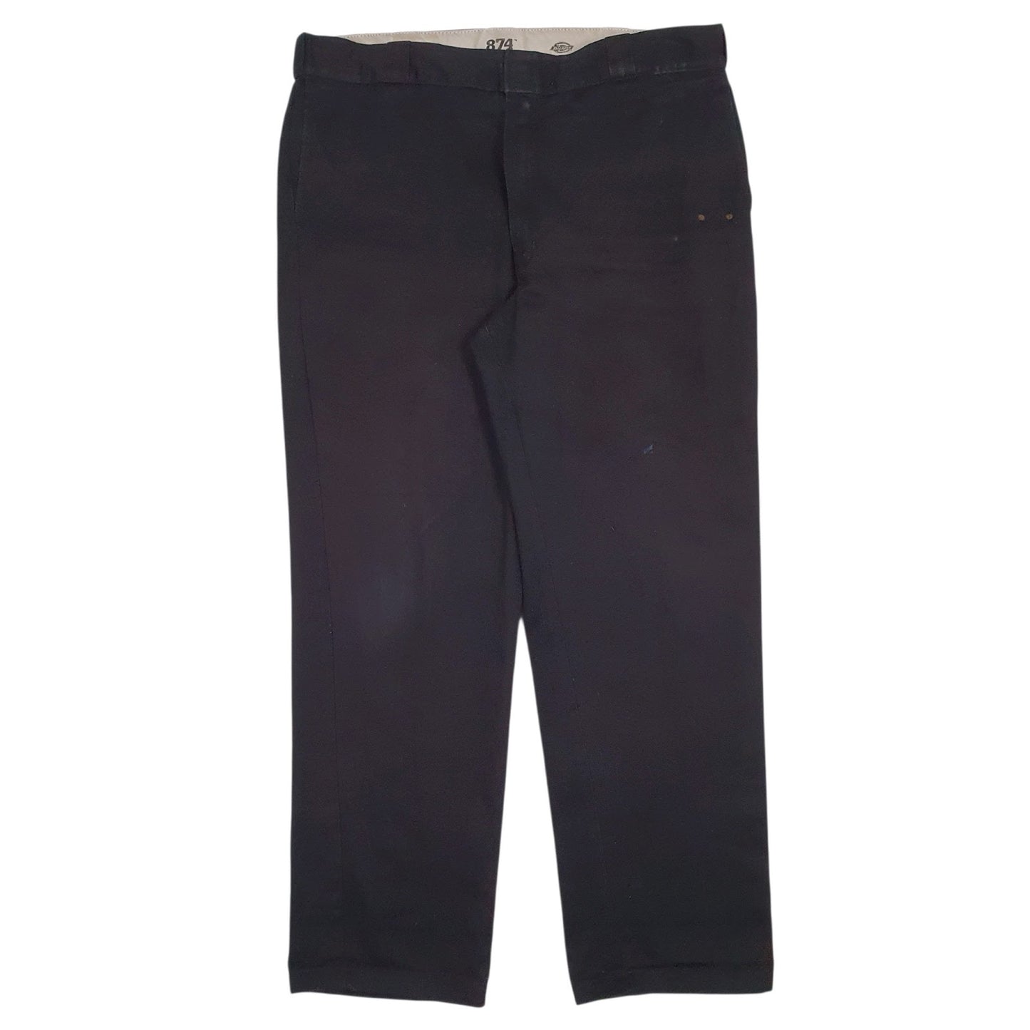Mens Black Dickies Workwear Chino Trousers
