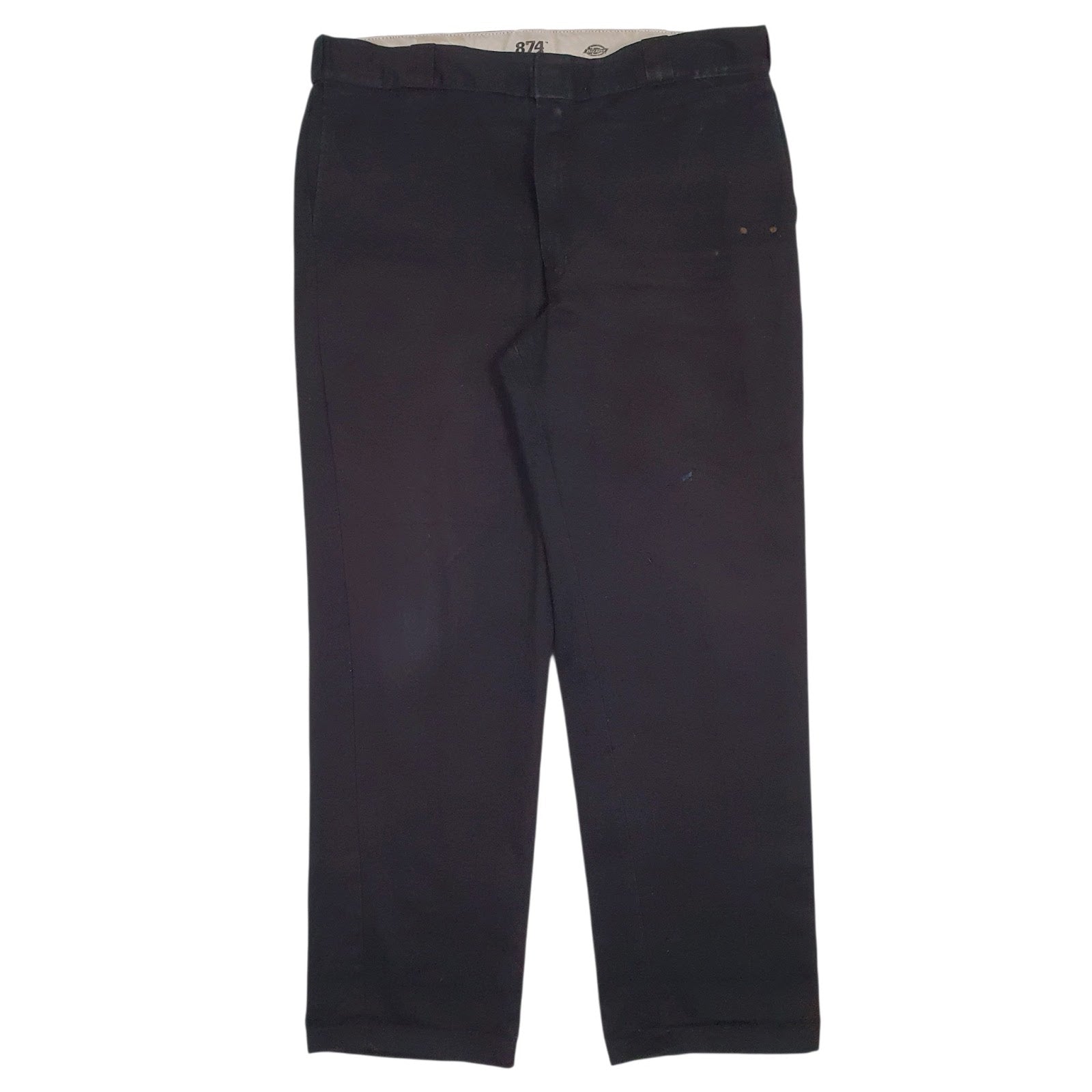 Mens Black Dickies Workwear Chino Trousers