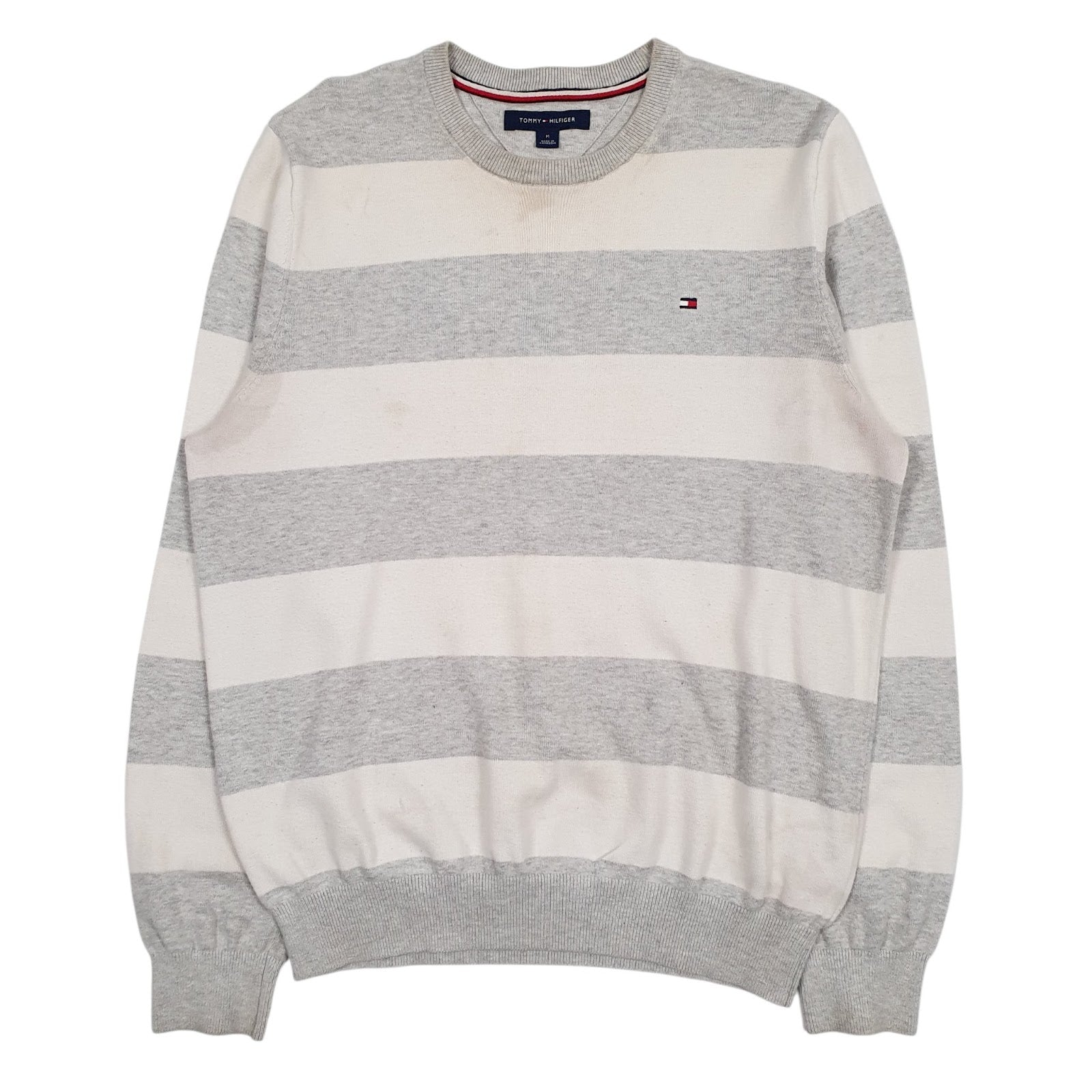 Mens Grey Tommy Hilfiger  Crewneck Jumper