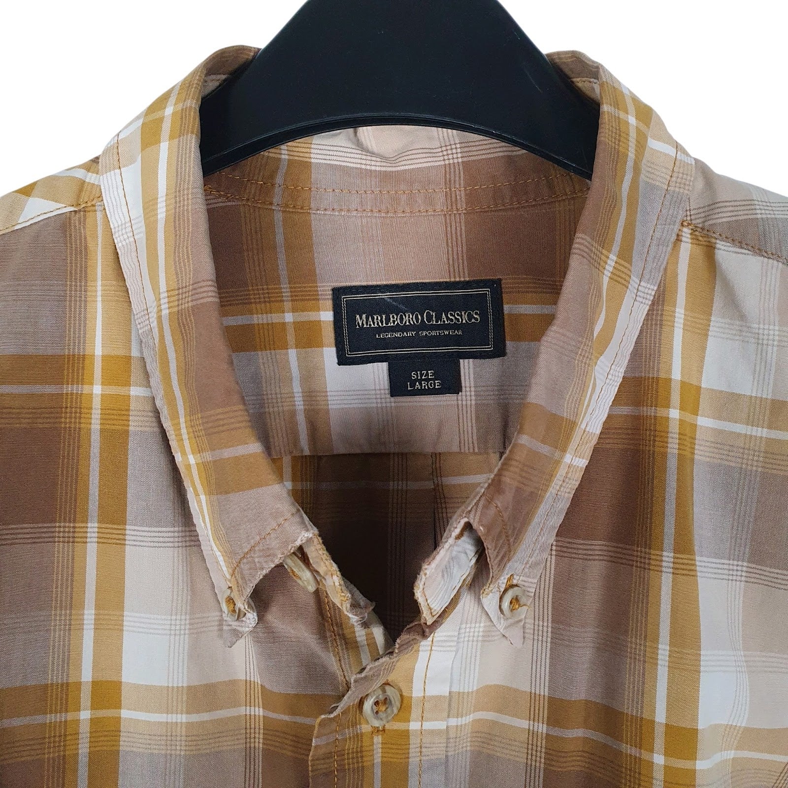 Mens Brown Marlboro Classics   Shirt