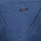 Mens Blue Polo Ralph Lauren Pima V Neck Jumper