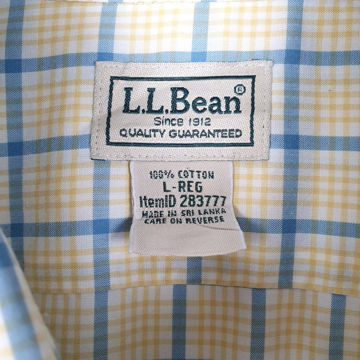 Mens Yellow L.L.Bean   Shirt