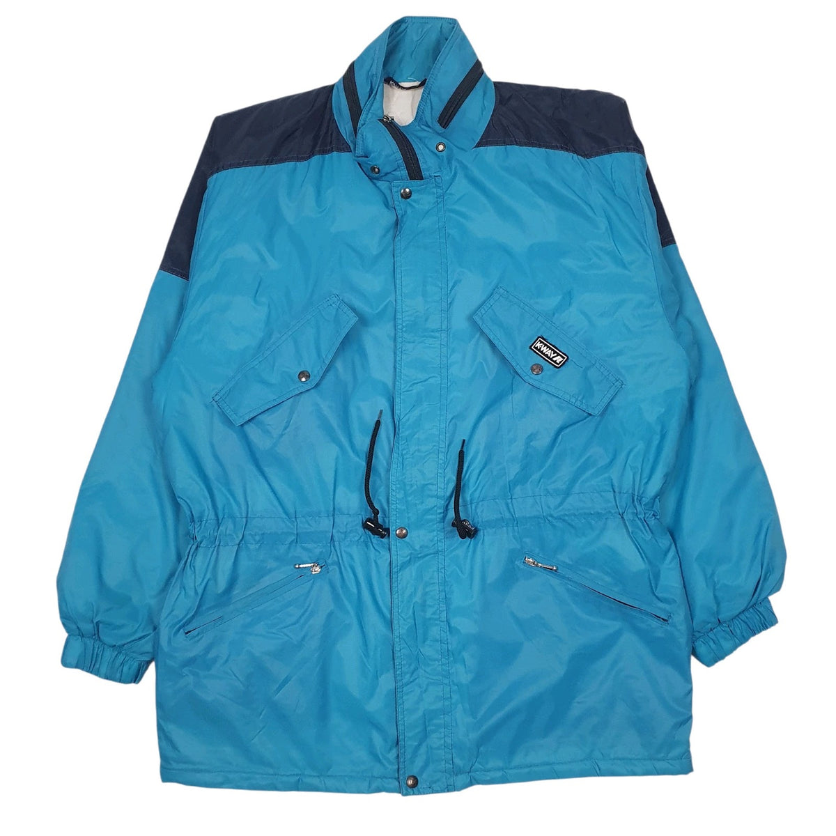 Womens Blue K-Way International Vintage 90s  Coat