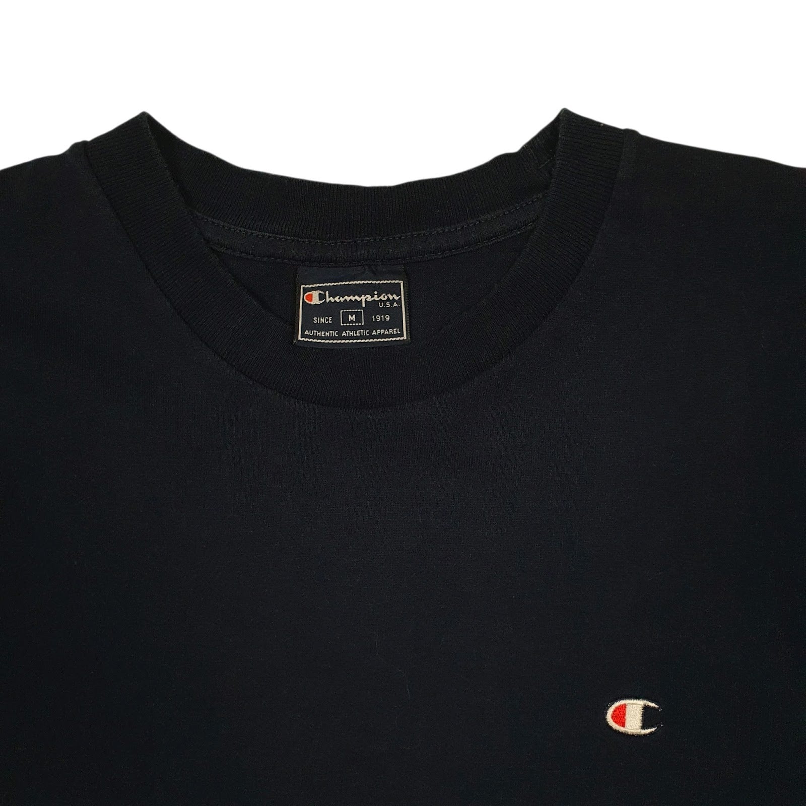 Mens Navy Champion   T Shirt