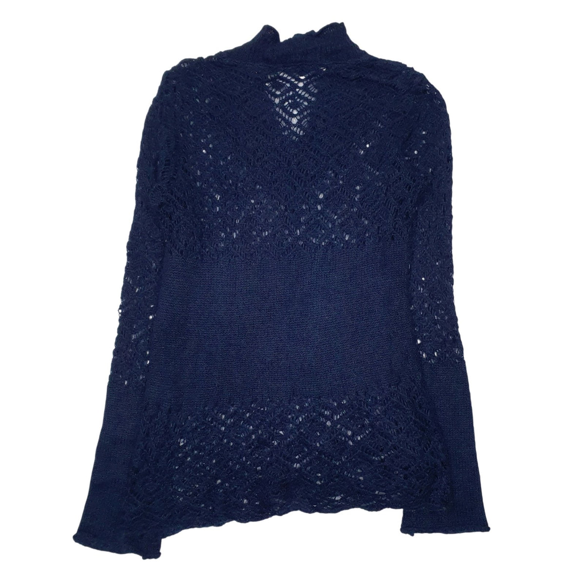 Womens Navy Ethic Knit V Neck Jumper