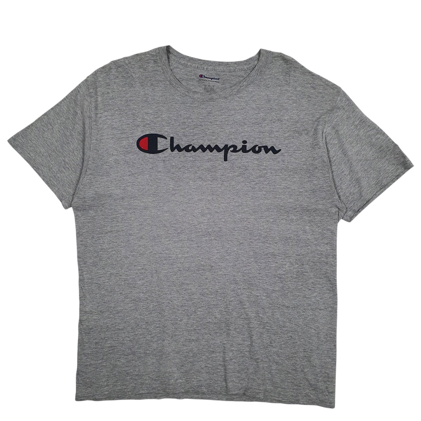 Mens Grey Champion  Short Sleeve T Shirt