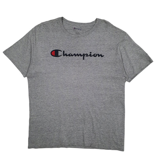 Mens Grey Champion  Short Sleeve T Shirt