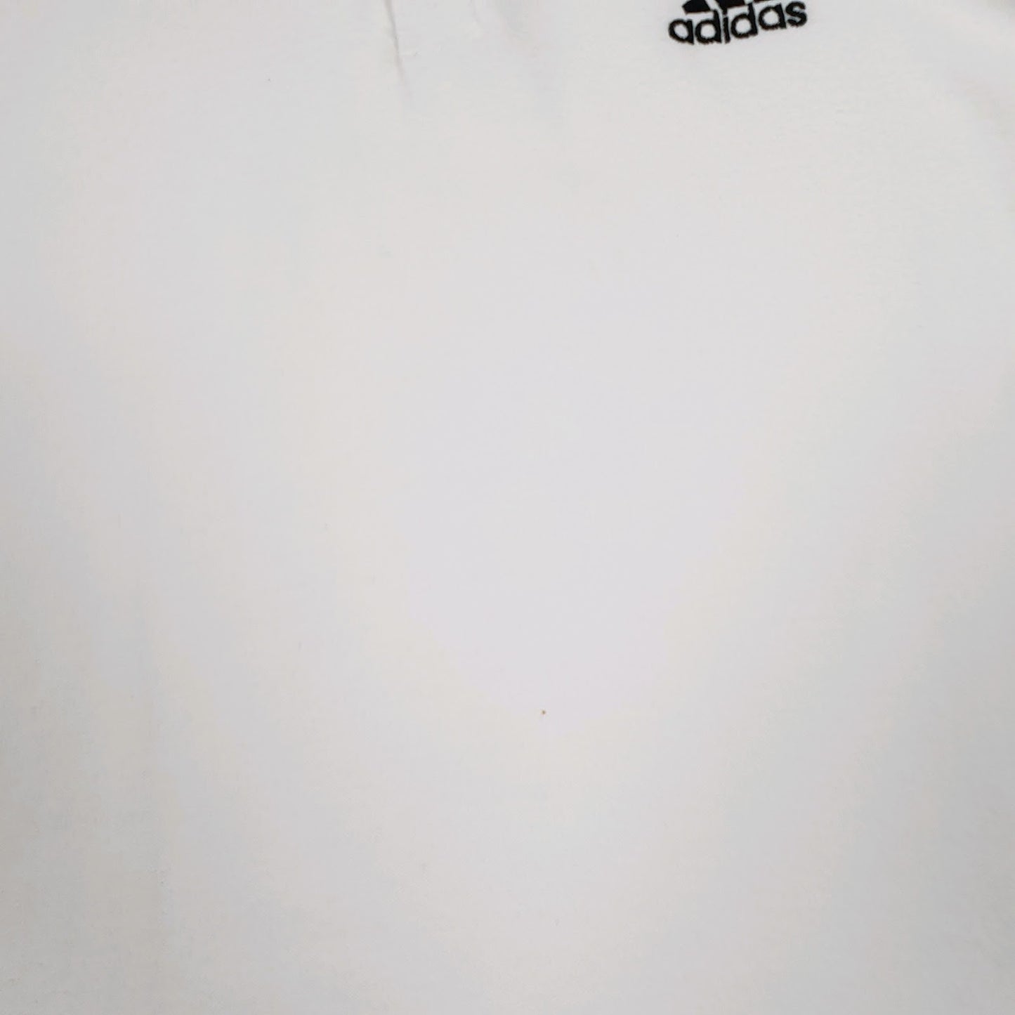 Mens White Adidas Climalite Golf Crewneck Polo Shirt