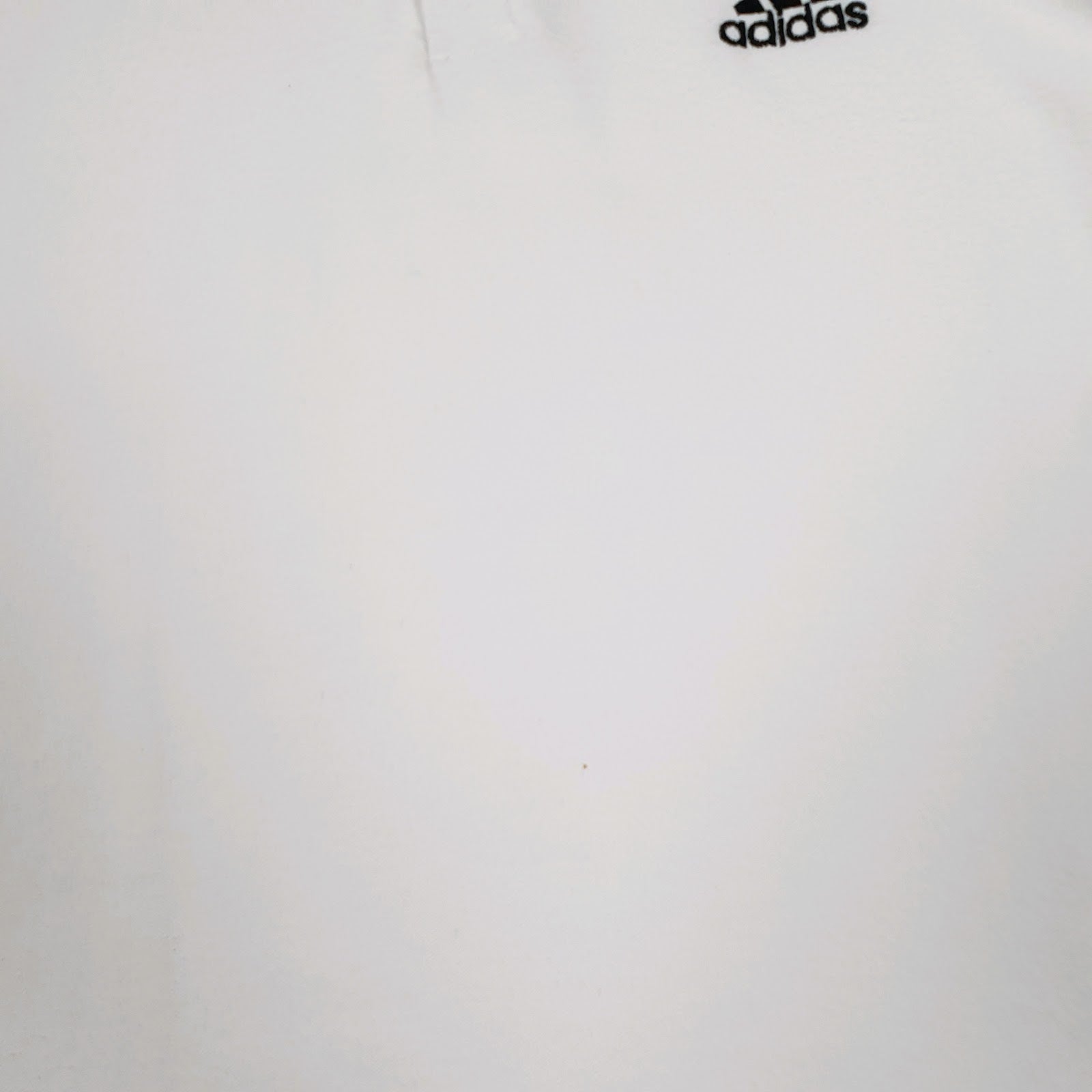 Mens White Adidas Climalite Golf Crewneck Polo Shirt