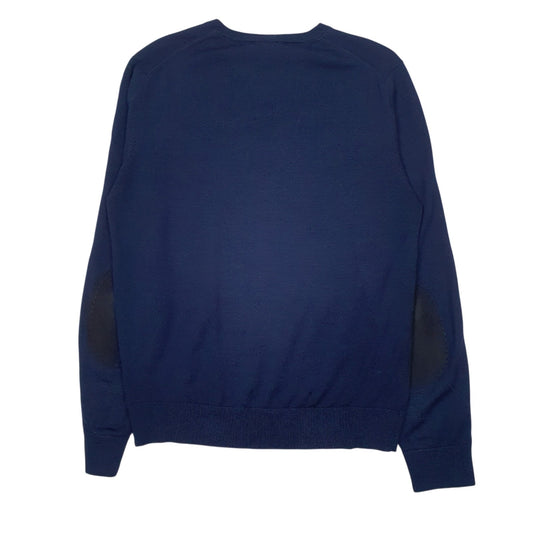 Mens Navy Marina Yachting  V Neck Jumper