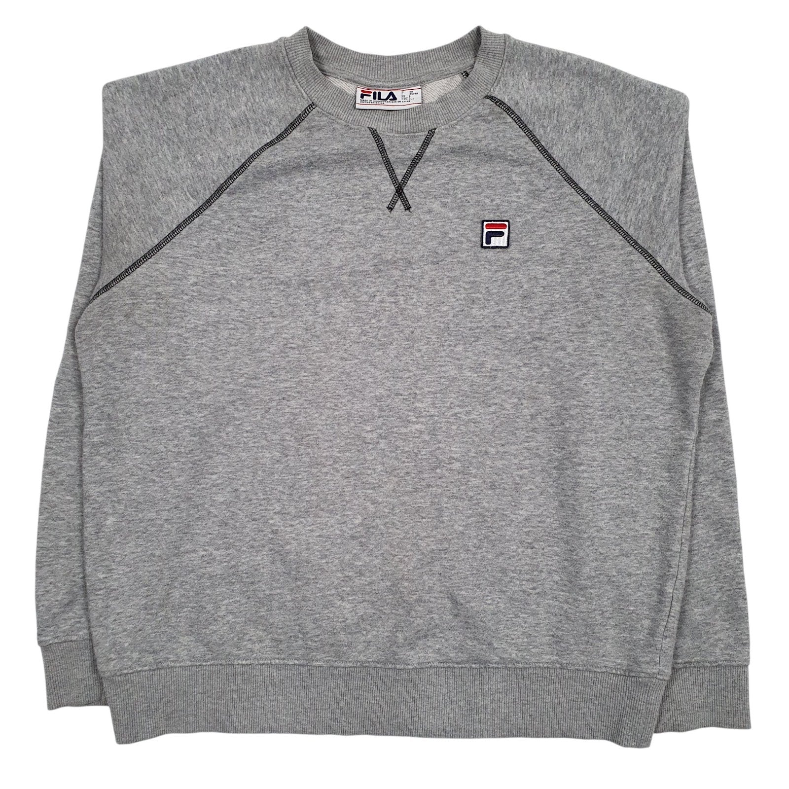 Womens Grey Fila  Crewneck Jumper