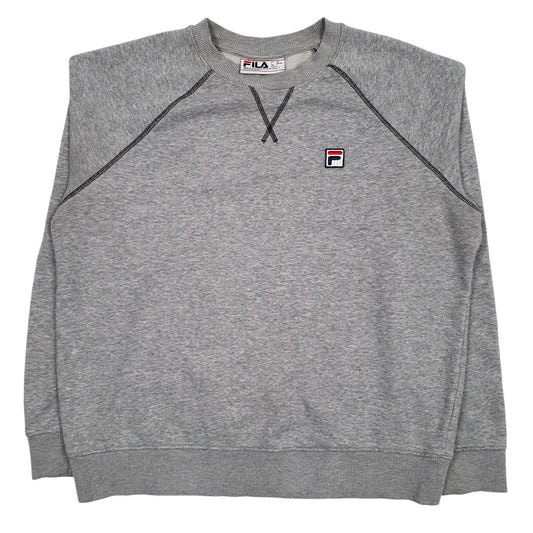 Womens Grey Fila  Crewneck Jumper