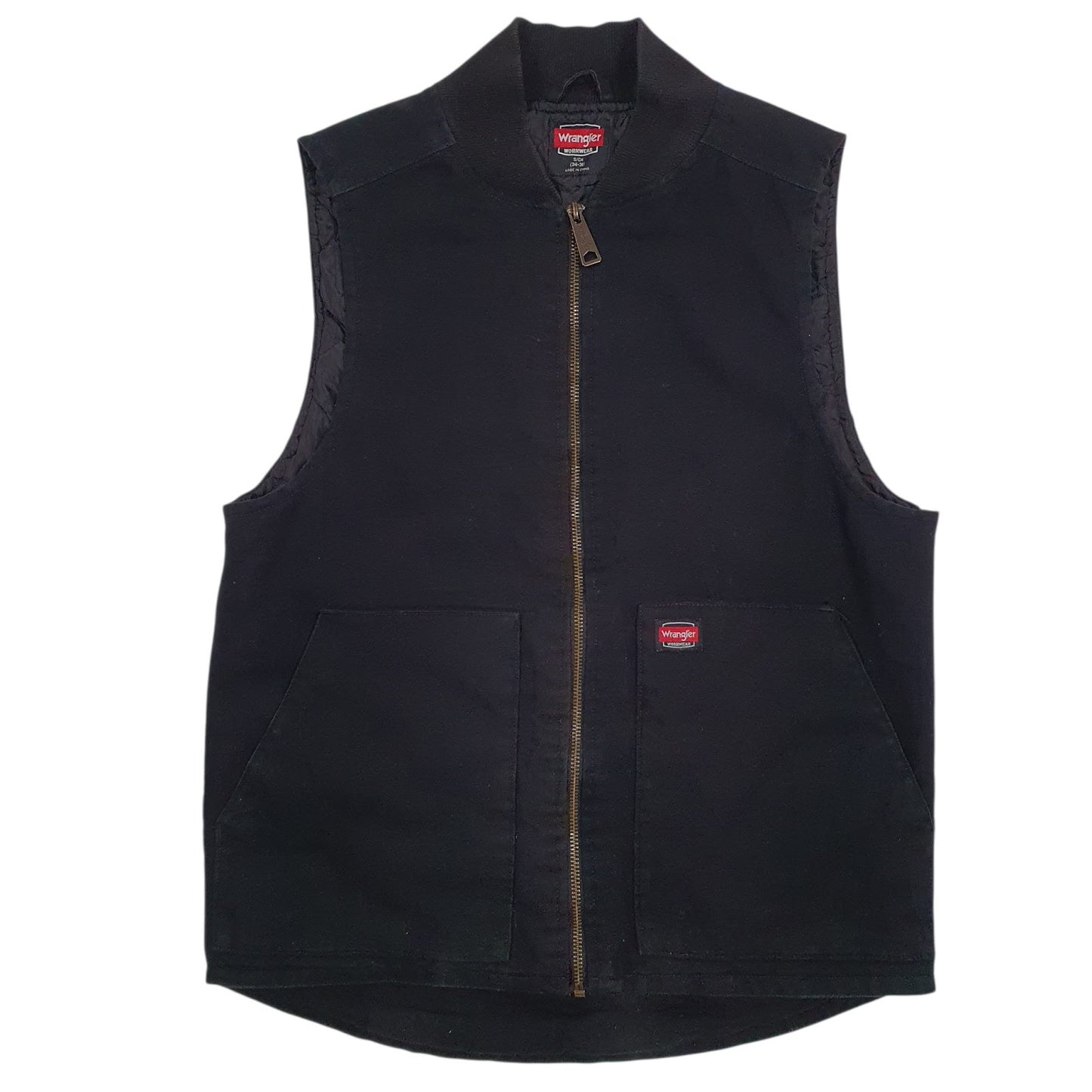 Mens Black Wrangler Workwear Padded  Coat