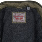 Mens Green Levis Sherpa Lined Military Bomber  Coat