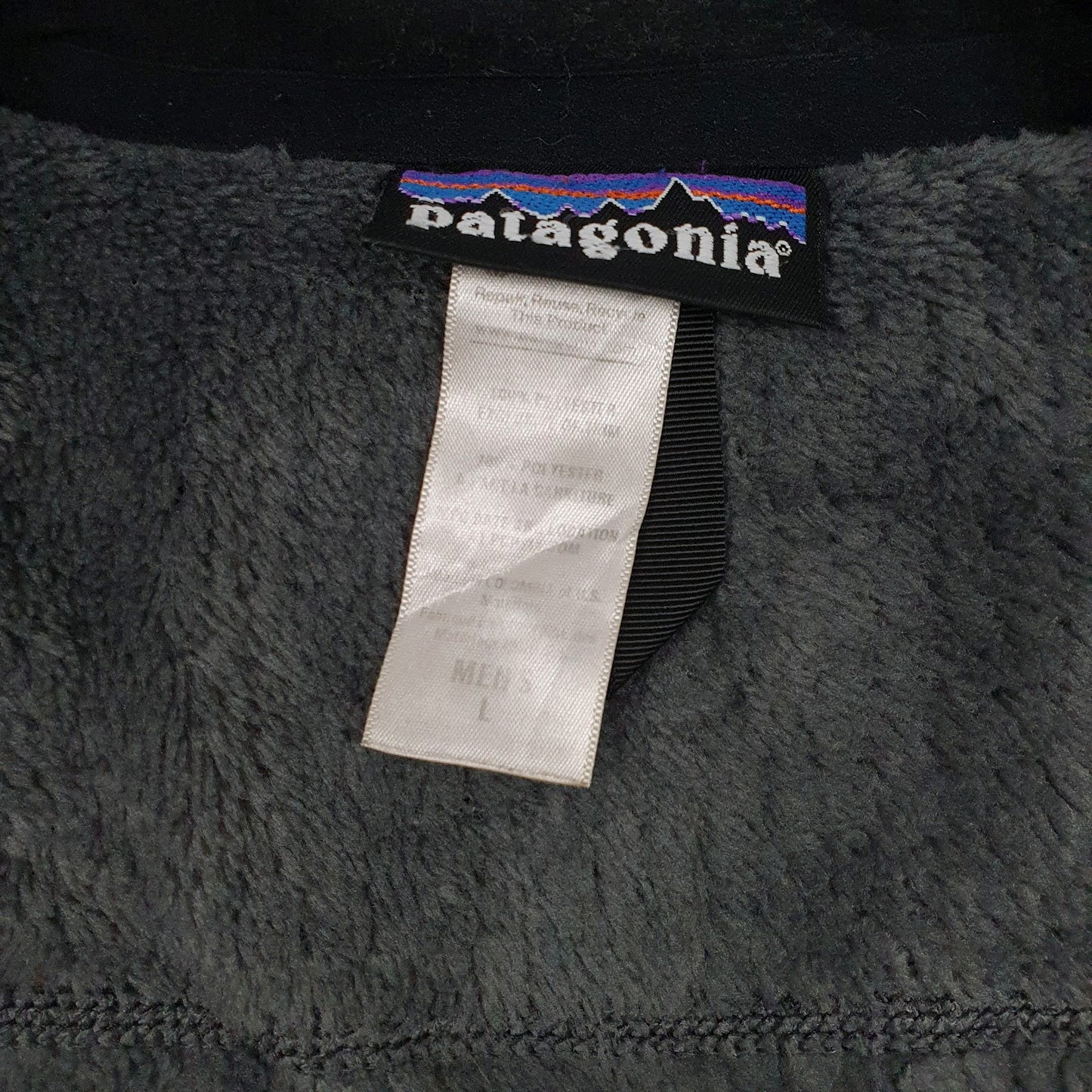 Mens Black Patagonia  Full Zip Jumper