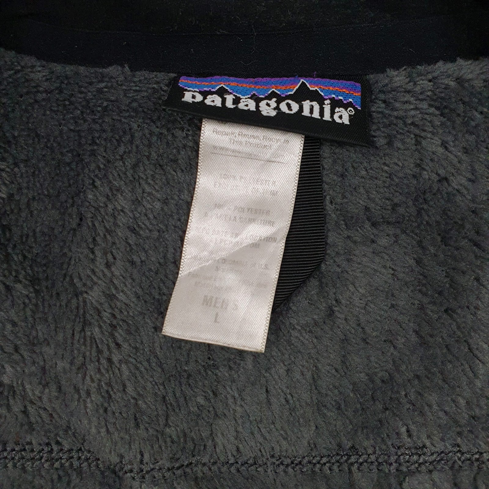 Mens Black Patagonia  Full Zip Jumper