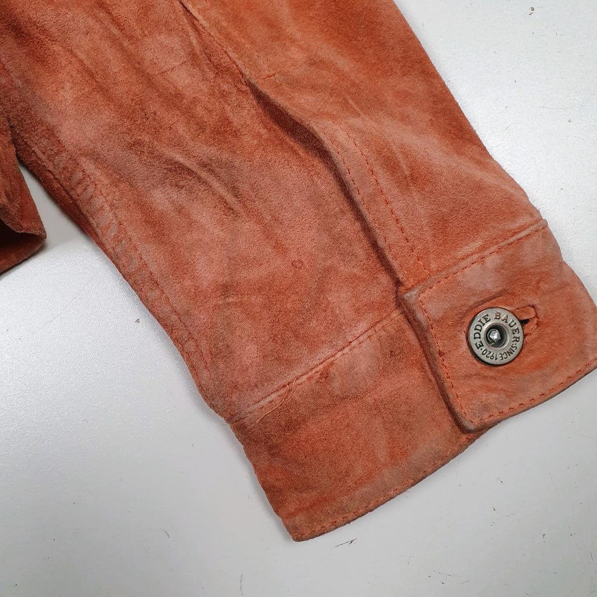 Womens Pink Eddie Bauer Type 3 Trucker Suede  Coat