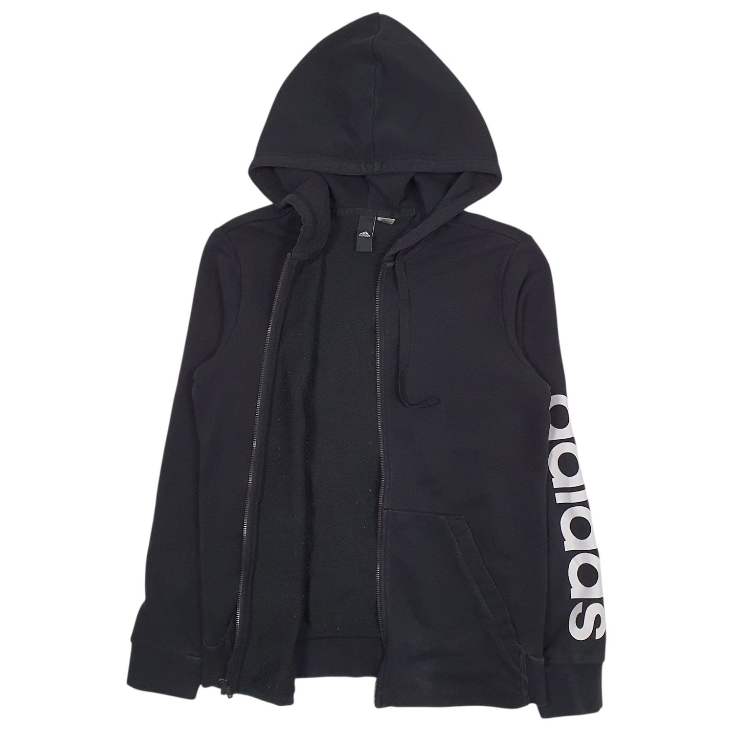 Mens Black Adidas  Full Zip Jumper