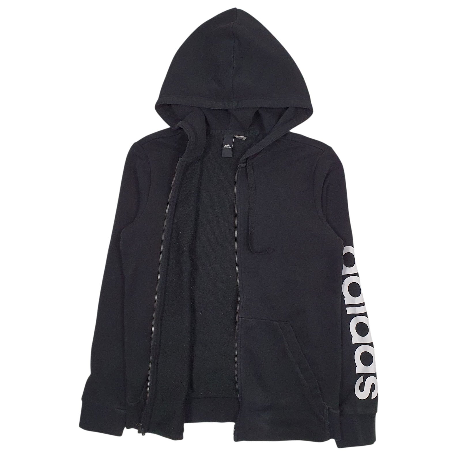 Mens Black Adidas  Full Zip Jumper