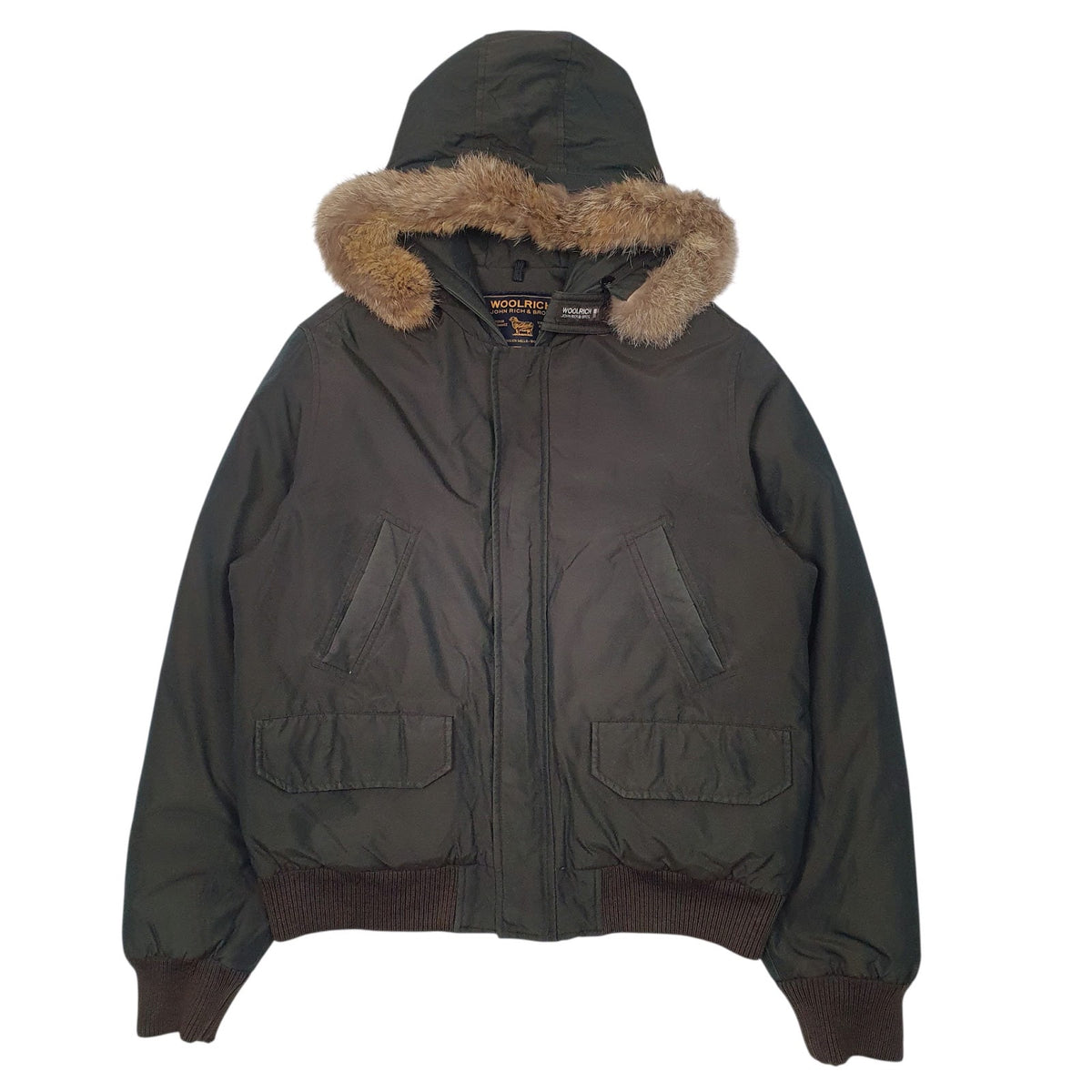 Mens Green Woolrich   Coat