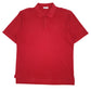 Mens Red Adidas Vintage Short Sleeve Polo Shirt