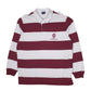 Mens White Charles River Rugby Charleston College Long Sleeve Polo Shirt
